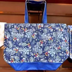 ディズニー ミッキー 青 トートバッグ 2015年 キャンバス