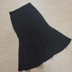 アルページュストーリー ニットロングスカート ブラック　サイズ1　Sサイズ