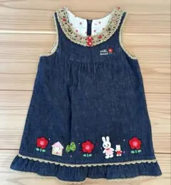 ミキハウス　MIKIHOUSE 女の子100 ジャンスカ