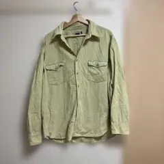 コーデュロイ長袖シャツ XL