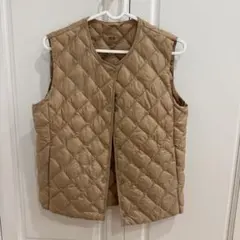 UNIQLO WARM PADDED ダウンベスト ベージュ