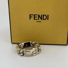美品】フェンディ バゲット ブレスレット 7AJ539 喜平チェーン FF