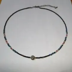 カラフルビーズ ネックレス アジャスター付き