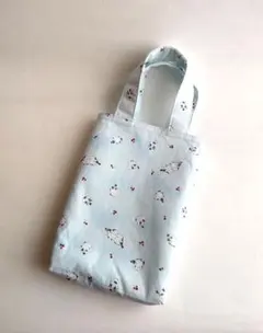 シマエナガ①　御朱印帳バッグ　御朱印帳入れ　ミニトートバッグ　ハンドメイド