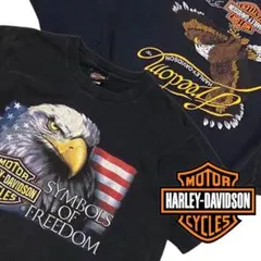ハーレーダビッドソン Tシャツ 3枚セット 古着 フェード 古着 2XL