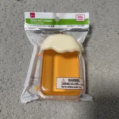 DAISO ケースキーホルダー アイスクリームフロート　オレンジのサムネイル