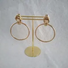 ゴールド フープイヤリング シンプル
