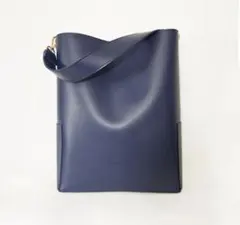 RANDEBOO バケットバッグ　ショルダーバッグ　2way ブルー　A4