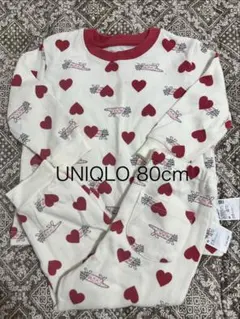 ユニクロ　長袖パジャマ 80cm リサラーソン　ハート柄