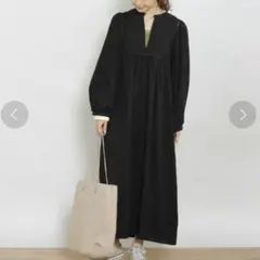 最終値下げ　crisp 2wayドビーチェックワンピース　ロングワンピース