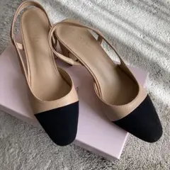 バイカラーパンプス