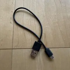 USB-A to タイプCケーブル 黒　約30cm