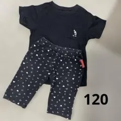 ミッキーTシャツ＆ハーフパンツセット120サイズ