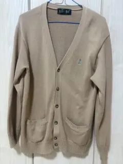 【綿100%】イーストボーイ カーディガン 定番 ベージュ 緑女神 11号 L