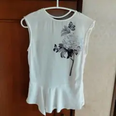 ZARA BASIC ザラ ノースリーブ タンクトップ ブラウス XSサイズ