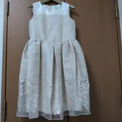 トッカ 130 花柄刺繍 ノースリーブ ドレス 金糸④のサムネイル