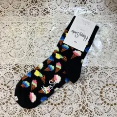 【新品未使用】HappySocks ハッピーソックス　ソフトクリーム柄