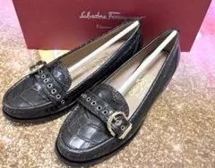 ほぼ未使用Salvatore Ferragamo ローファー ダークブラウン