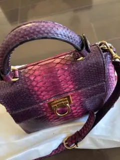 専用 miumiu ハンドバッグ ハラコ レオパード柄 スネークスキン - メルカリ