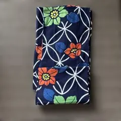 花柄 浴衣単品 ネイビー
