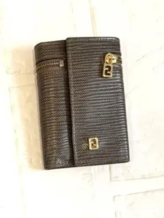 良品☆フェンディ　キーケース ズッカ　チャーム付　コインケース　ヴィンテージ