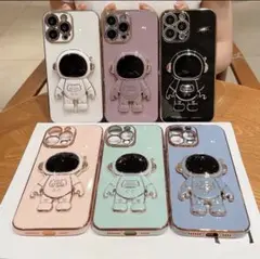 ☆スタンド付き☆ 最新 宇宙飛行士 iPhone11 ピンク