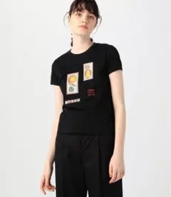 CABaN スビンコットン フルーツプリントTシャツ M ブラックのサムネイル
