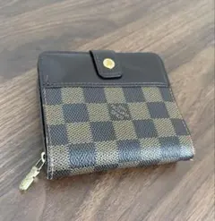 LOUIS VUITTON ルイヴィトン　ダミエ　二つ折り財布　コンパクトジップ