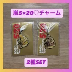 嵐♡5×20会場限定チャーム（紫.黄色）2種セット