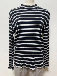 ✨10/14まで✨UNIQLO ボーダー 長袖 ニット カットソー XLサイズ