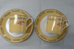 Tiffany & Co. ピンクチューリップ デミタスカップソーサー×2