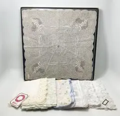 スワトウ刺繍ハンカチ8枚セット