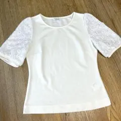 earth music & ecology トップス　Sサイズ　花レース
