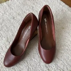 UNITED NUDE ブラウン レザー ウェッジヒール