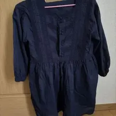 シップス　ネイビー　チュニック　ブラウス