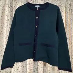 【美品】バイカラーカーディガンのサムネイル