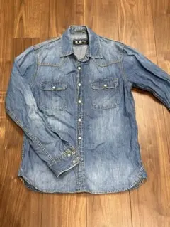 デニム長袖シャツ　ナノユニバース　S