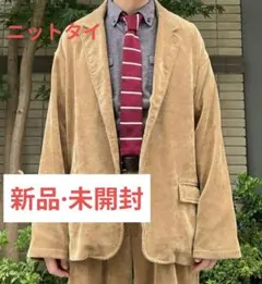 ネクタイ ニット ニットタイ ボルドー メンズ レディース 【新品】