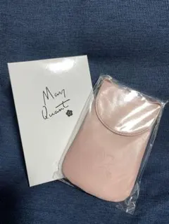 最終価格 MARY QUANT ノベルティ レザーポシェット ピンク 牛革