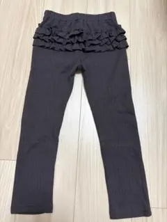 プティマイン/パンツ/ズボン/起毛/ブラウン/フリル/110㎝/女の子