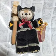 ダッフィー ぬいぐるみバッジ ハロウィン 黒猫