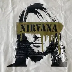 NIRVANA プリントTシャツ ホワイト Mサイズ〜Lサイズ　白のサムネイル