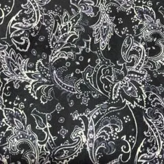 PAGEBOY ブラック ペイズリー柄 バンドカラー半袖シャツ Fサイズのサムネイル