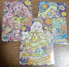 ひみつのアイプリ　フラワーバズリウム　リング４弾　３枚セット