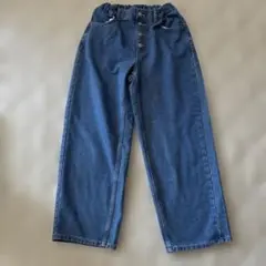 GU デニムブルー 長ズボン 150