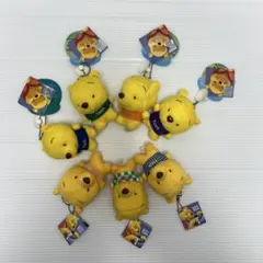 くまのプーさん ぬいぐるみ キーホルダー 7体セット　その①