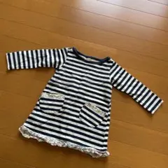 sunny Landscapeストライプ柄 ワンピース 80のサムネイル