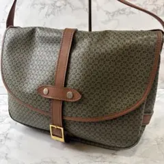 albero アルベロ ダブルホック ロゴエンボスPVC×本革 ショルダーバッグ