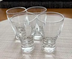冷酒グラス風 ミニガラスグラス 4個セット　クリアグラス
