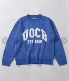 CIAOPANIC TYPYダブルジャガードロゴシャギーニットクルーネック